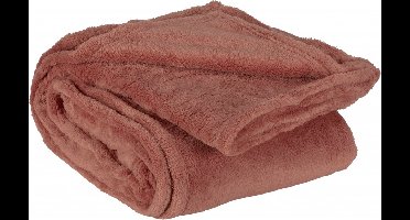 Unique Living Plaid Justin - Polyester - Rood - 150 x 200 x 0 cm (BxHxD)