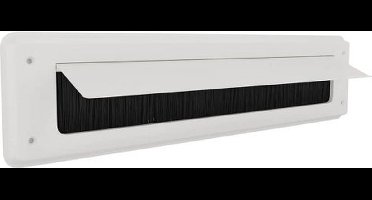 Brievenbusklep wit | Binnenbriefplaat wit | Brievenbusborstel wit met klep | door-line brievenbus classic