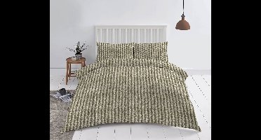 Zydante Dekbedovertrek - Cotton Rich Collection - Katoen – Zacht en Comfortabel - Kabel - Zand / 200x200