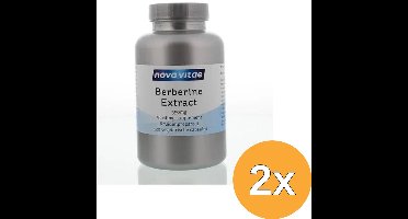 2x Nova Vitae Berberine Hci Extract 350 Mg (120 vega capsules)