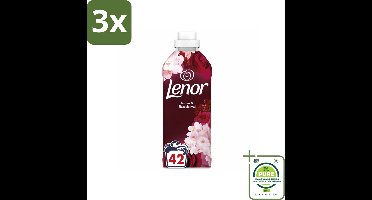 3 x Lenor - Wasverzachter - Jasmijn & Rose de Mai - Fris & Zacht - 42 Wasbeurten - Grootverpakking - Wasverzachter - Lenor - Jasmijn - Roze - Geur