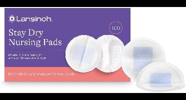 Lansinoh Stay Dry Disposable Nursing Pads – Wegwerp Zoogcompressen voor Borstvoeding (100 stuks)