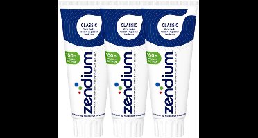 Zendium Classic Tandpasta - 3 x 75 ml - Voordeelverpakking