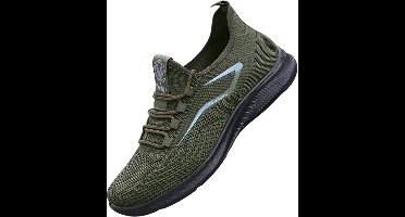 Currero Schoenen Heren - Sneakers - Comfortabel - Wandelschoenen - Casual - Volwassenen - Groen 41