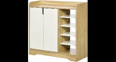 Schoenenkast – Schoenenopberger – Schoenenrek – Schoenmeubel – Compact 80x30x80 Cm – Verstelbare Legplanken – Houtmelamine