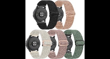 Omgoods - Set van 5 Elastische Nylon Horlogebanden voor Smartwatches