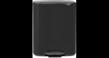 Brabantia Bo Prullenbak - 60 liter - 1 vak - Matt Black