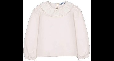 Mayoral creme T-shirtje met kraagje