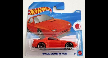 HOT WHEELS '89 MAZDA SAVANNA RX-7-FC3S ORANGE 112/250 HW J-IMPORTS 5/10 1:64 SHORT CARD 2026