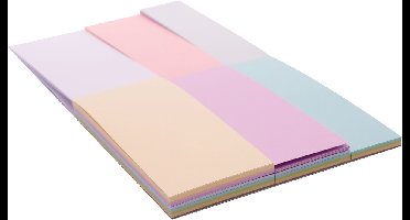 Florence Labelblok - Labels - Pastels - 135 Cadeaulabels - 3 Maten en 9 Kleuren - 216g