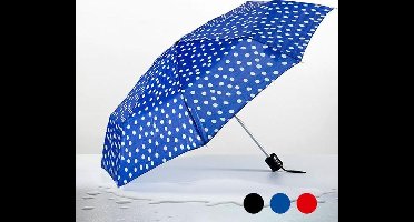 Polka Dot Vouwbare Paraplu - Blauw
