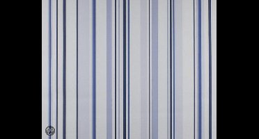 Dutch Wallcoverings behang streep - blauw/wit