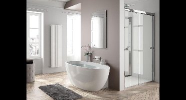 Allibert Bad Agata/Asara - Semi-vrijstaand - 165x80cm - Glanzend wit