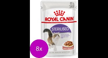Royal Canin Sterilised - In Gravy - Kattenvoer - 8 x 12x85 g Bonuspack