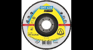 KLINGSPOR lamellenschijf SMT 628 Supra Ø 125 mm korrel 40 vlak IN...