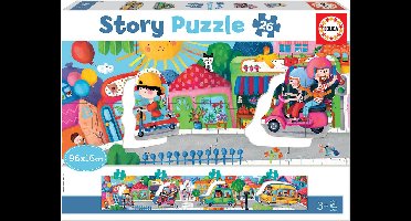 Educa - puzzel - Voertuigen - Verhaal Puzzel - 26 stukjes