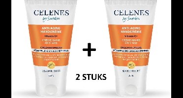 Celenes by Sweden Sea Buckthorn Anti-Aging Handcrème - 75ml x 2 stuks - Vitamine C+