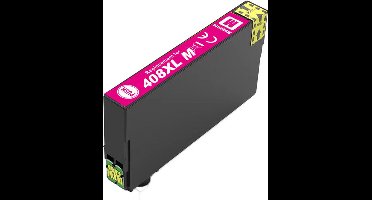 Inktcartridge Geschikt voor Epson 408XL| 1x Magenta Geschikt voor Epson Workforce Pro WF C4810 Series