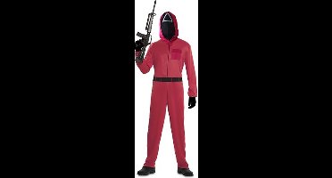 Rode Squid Game Jumpsuit Man - Maat XL