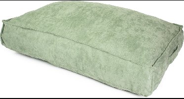 Duvoplus - Dierenkussen - Hond - Kussen Rechthoekig Velvet S - 56x40x13cm Groen - 1st