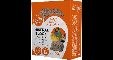 Duvoplus - Binnenvogelvoer - Vogel - Mineraalblok 80g - 6,5x5,3x2,5cm - 1st