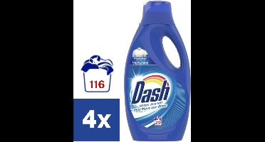 Dash Witter dan Wit Vloeibaar Wasmiddel - 4 x 1450 ml (116 wasbeurten)