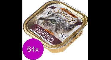 Mister Stuzzy Cat Paté Sterilized - Kattenvoer - 64 x Kip 100 g