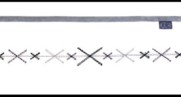 Nijntje Ledikantlaken - Crozz - 100 x 150 cm - borduur + bias band - iron