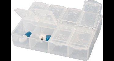Travelsafe Pillendoosje - 2 doosjes met dagindeling
