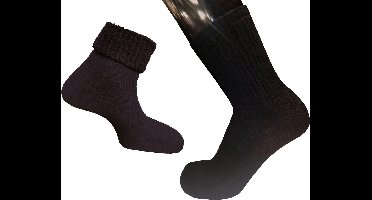 Eureka zachte merino wollen sokken S29 - unisex - zwart - maat 39-42