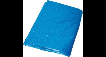 Silverline Afdekzeil/dekzeil - blauw - waterdicht - UV bestendig - kunststof 65 gr/m2 - 360 x 480 cm