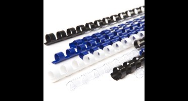 Kunststof bindring 6mm - blauw - 100 stuks