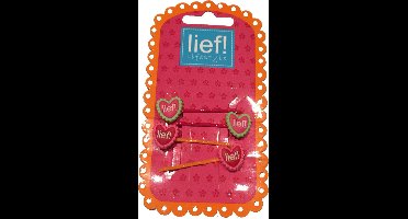 Hartjes haarschuifjes / Haarclipjes Roze/Rood - Lief Lifestyle‎‎
