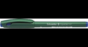 fineliner Schneider Topwriter 147 0,6 mm blauw doos met 10 stuks