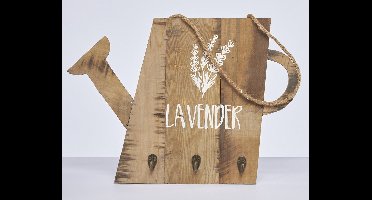 Wandbord - Gieter Lavender - met haakjes - hout
