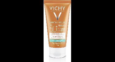 Vichy Capital Soleil SPF50+ Fluweelachtige Zonnecrème Normale tot Droge Huid - Gelaat 50ml