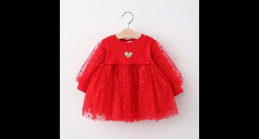 Baby Garden baby kerstjurkje Maat 86 Rood
