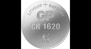 GP Knoopcel Batterij CR1620 - Platte Batterij CR1620 - 3V - 1 STUK(S)