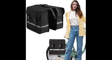 DailySupplies® Fietstassen Dubbel Waterdicht - Fietstas voor Electrische Fietsen - Zwart