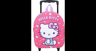 Hello Kitty Another Dimension Trolley Rugzak 3D - Roze