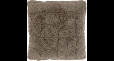 MILAN - Sierkussen - 45x45 cm - Abstract patroon - Korte fake-fur