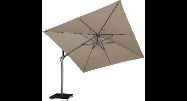 Malibu T2 zweefparasol 300x300 cm taupe