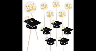 Boland - Boland - Set 12 cocktailprikkers Graduation 'Yes! You did it!' - Geen thema - Geen thema - Geslaagd -Feestversiering