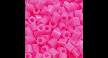 Strijkkralen, afm 5x5 mm, gatgrootte 2,5 mm , roze (32222), 6000stuk