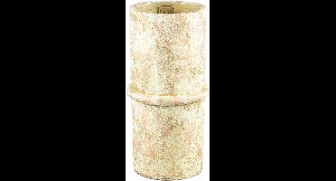 PTMD Werix Bloempot - 15 x 15 x 30 cm - Cement - Creme
