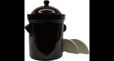 Zuurkoolpot 10 liter (Bruin/Buik model)