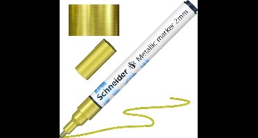 Schneider metallic marker - Paint-It 011 - lijnbreedte 2mm - geel metallic - S-ML01101063