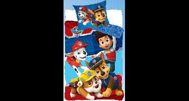 Paw Patrol dreumesdekbedovertrek Party 100 x 135 cm Katoen