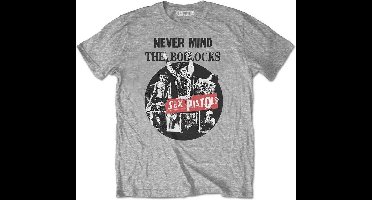 Sex Pistols - Never Mind The Bollocks Heren T-shirt - S - Grijs