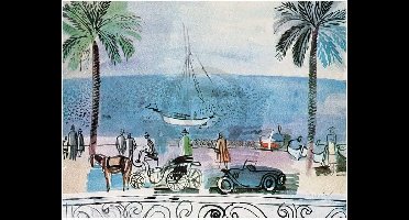 Kunstdruk Raoul Dufy - Promenade a Nice 80x60cm